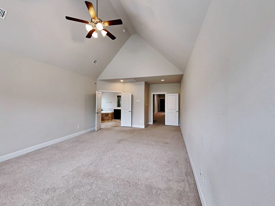 Vaulted master bedroom